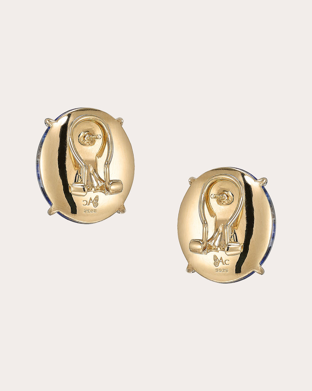 Emerald & Regenerative™ Lapis Pebble Stud Earrings