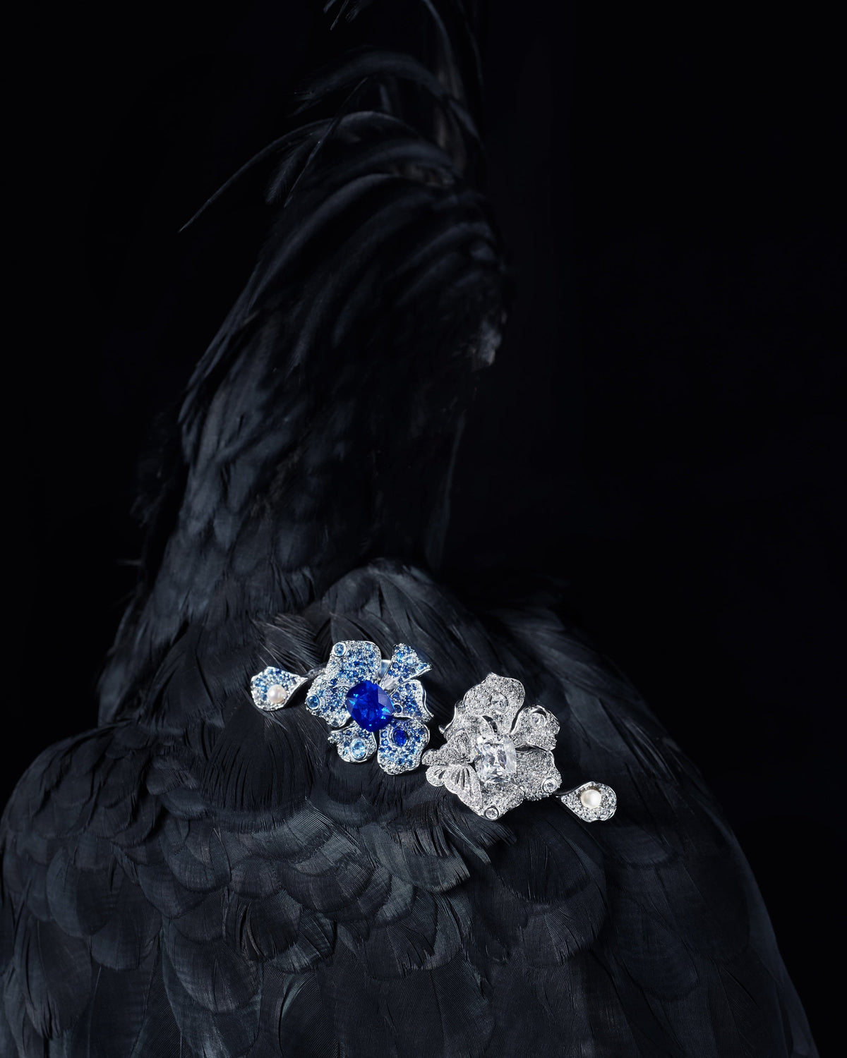 Diamond & Pearl Peony Butterfly Ring