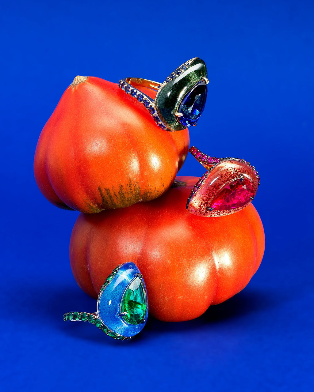 Emerald & Spirulina Fruit Gem™ Elixir Ring
