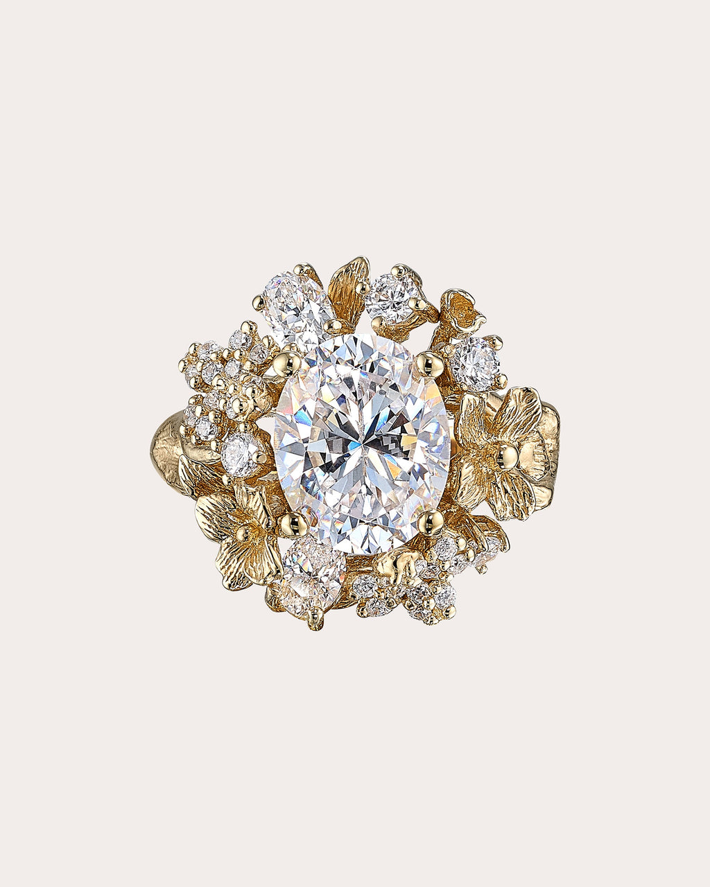 Posy 18K Gold and Rhodium Vermeil Lab-Grown Diamond Ring