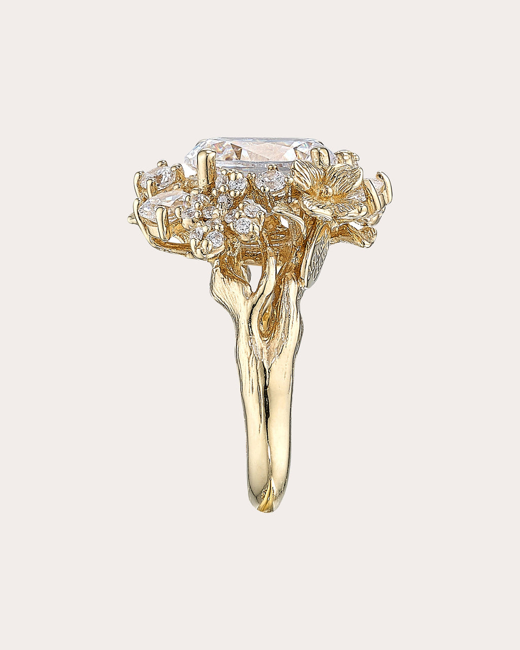 Posy 18K Gold and Rhodium Vermeil Lab-Grown Diamond Ring