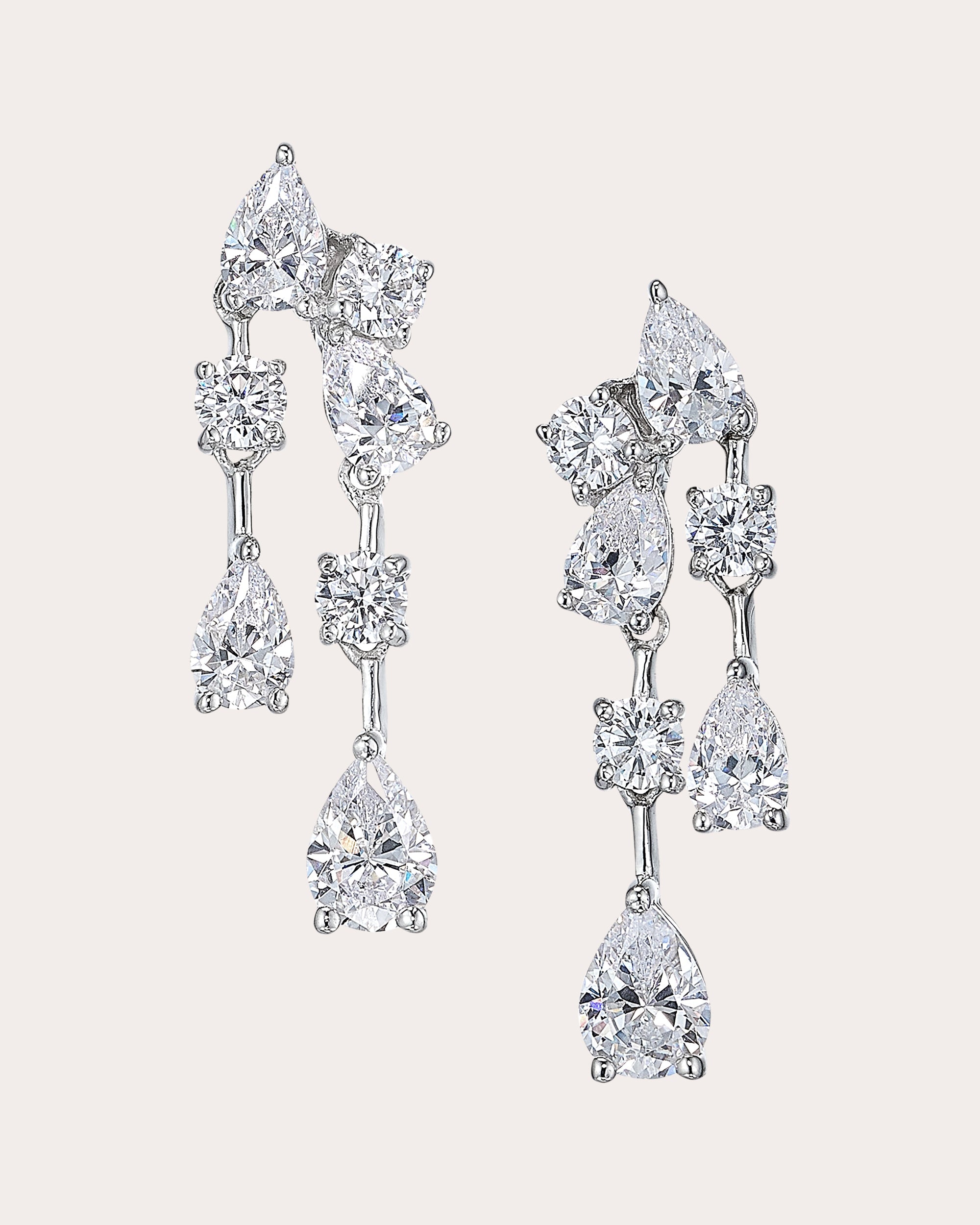 Mini Diamond Raindrop Earrings