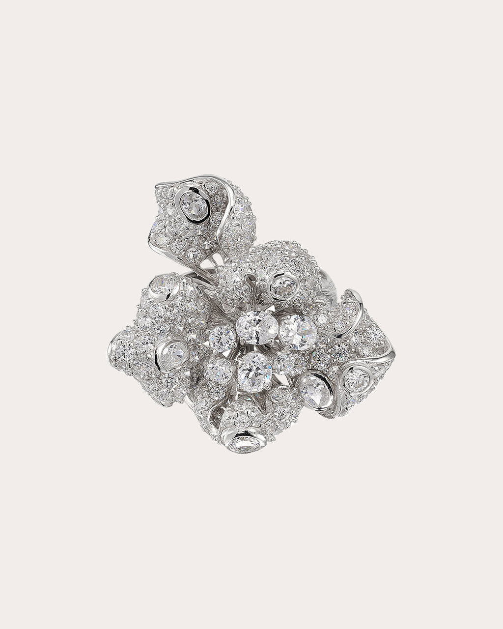 Mini Bloomingdale 18K Gold and Rhodium Vermeil Lab-Grown Diamond Ring