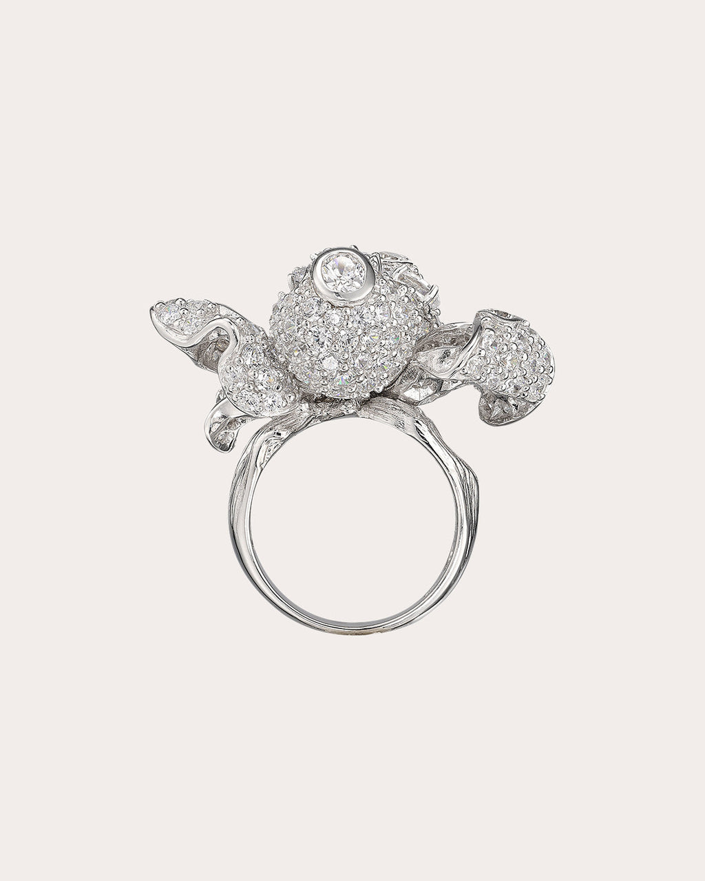Mini Bloomingdale 18K Gold and Rhodium Vermeil Lab-Grown Diamond Ring