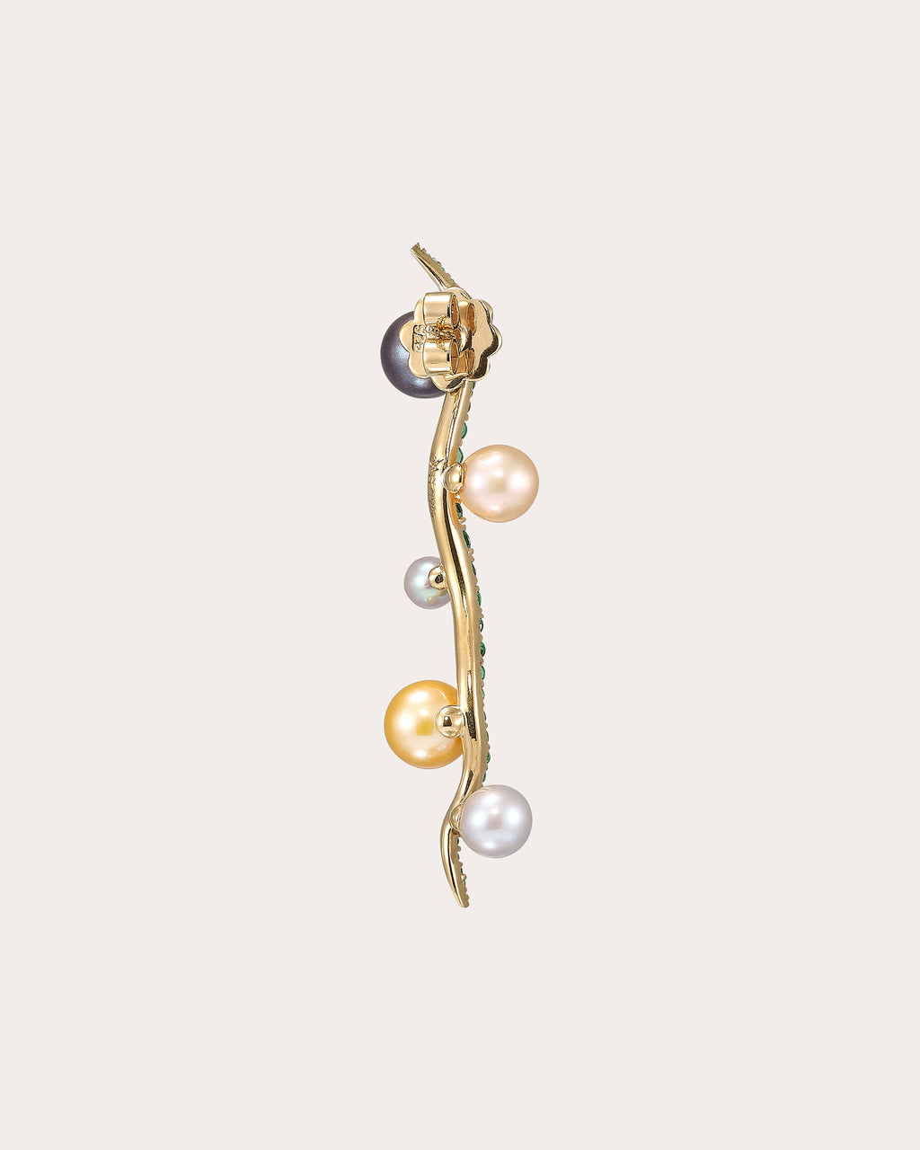 Kamoka Pearl Blades of Grass Drop Earrings