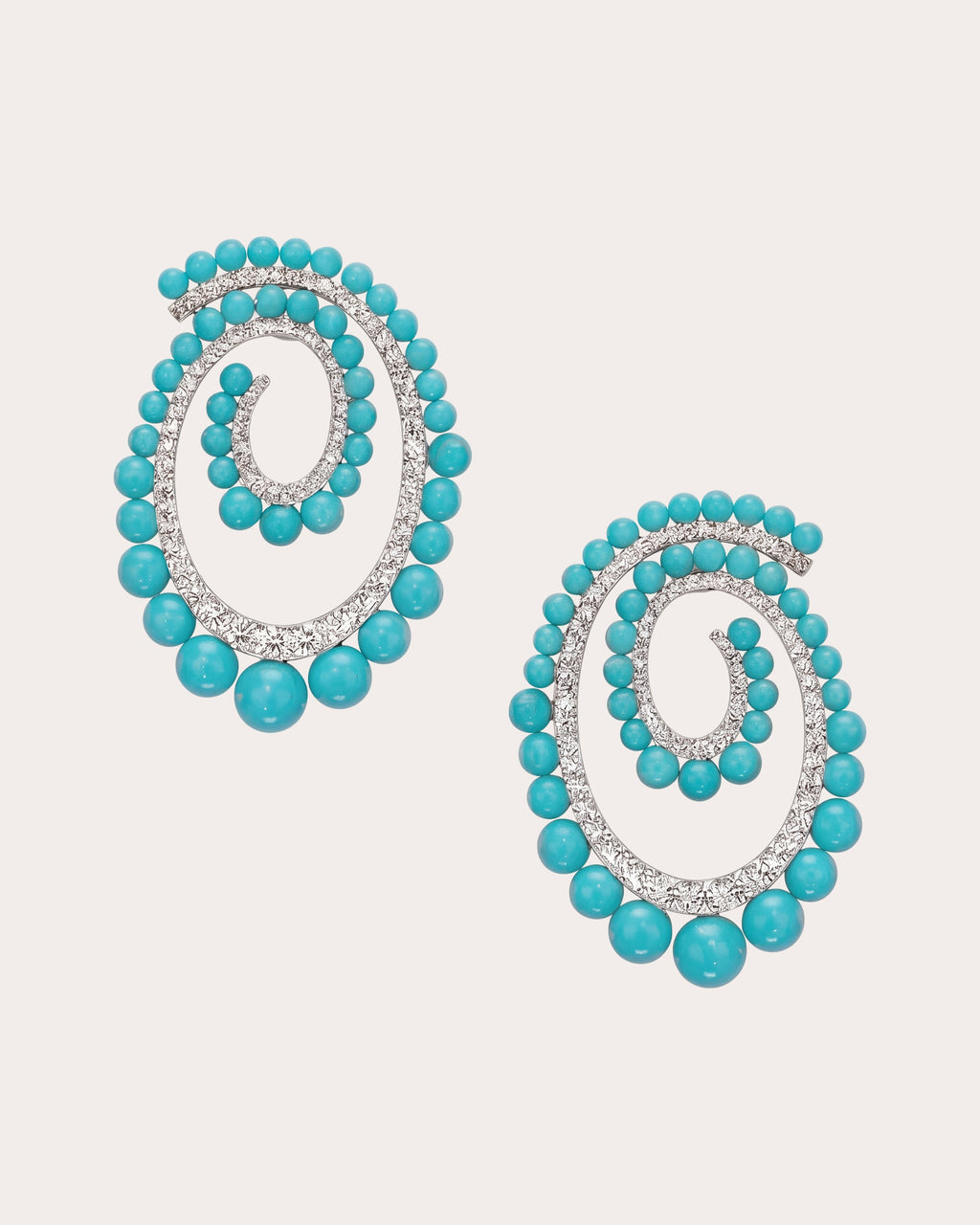 Turquoise Petite Vortex Drop Earrings