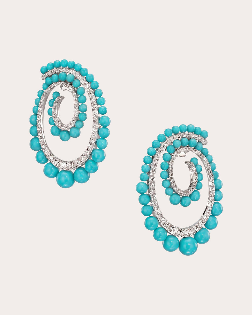 Turquoise Petite Vortex Drop Earrings