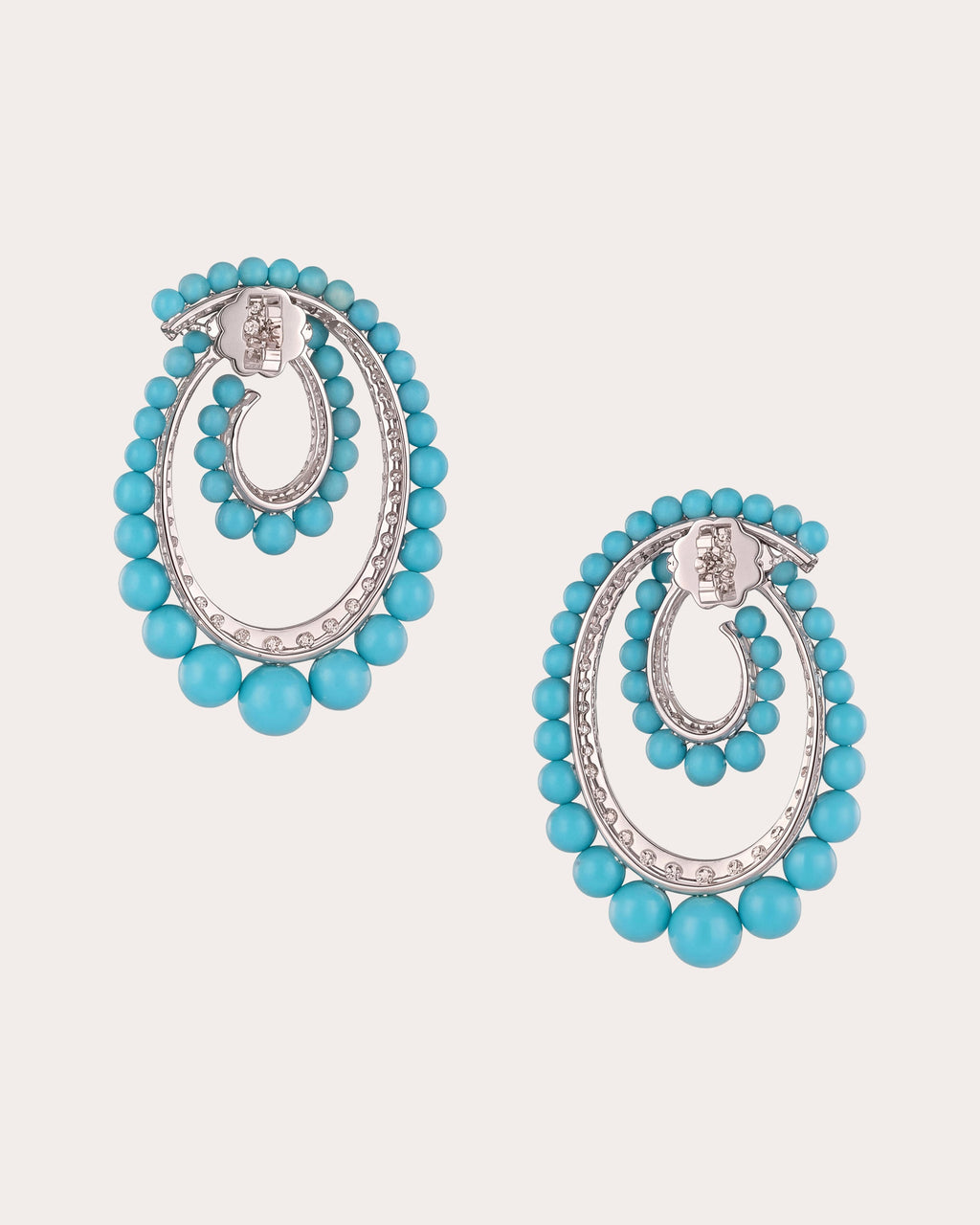Turquoise Petite Vortex Drop Earrings