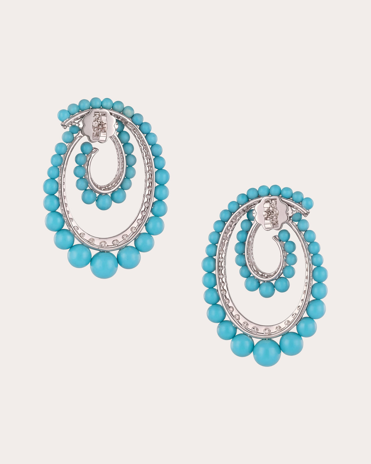 Turquoise Petite Vortex Drop Earrings