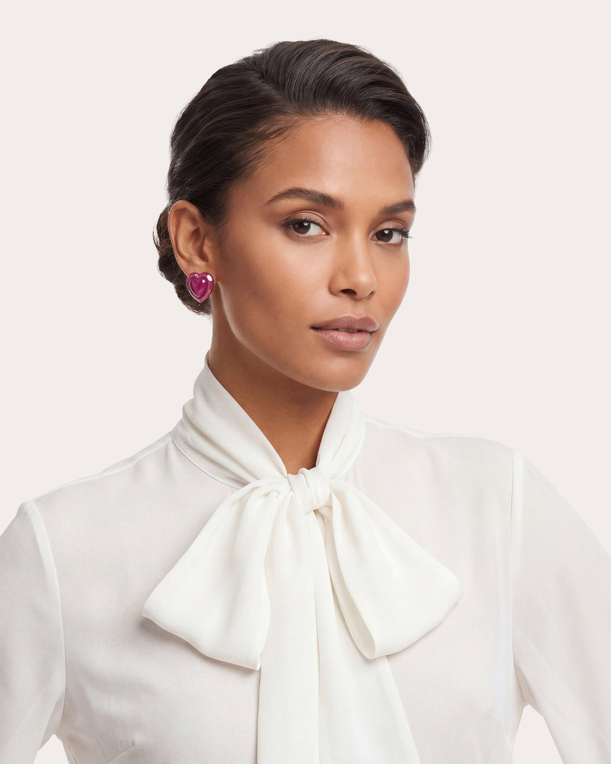 Fruit Gems™ Plum Heart Stud Earrings