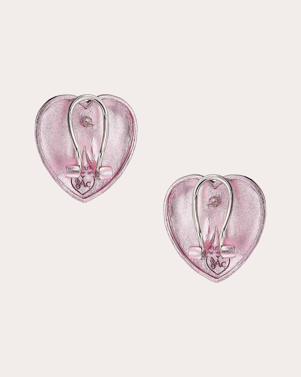 Rose Quartz Petite Heart Stud Earrings
