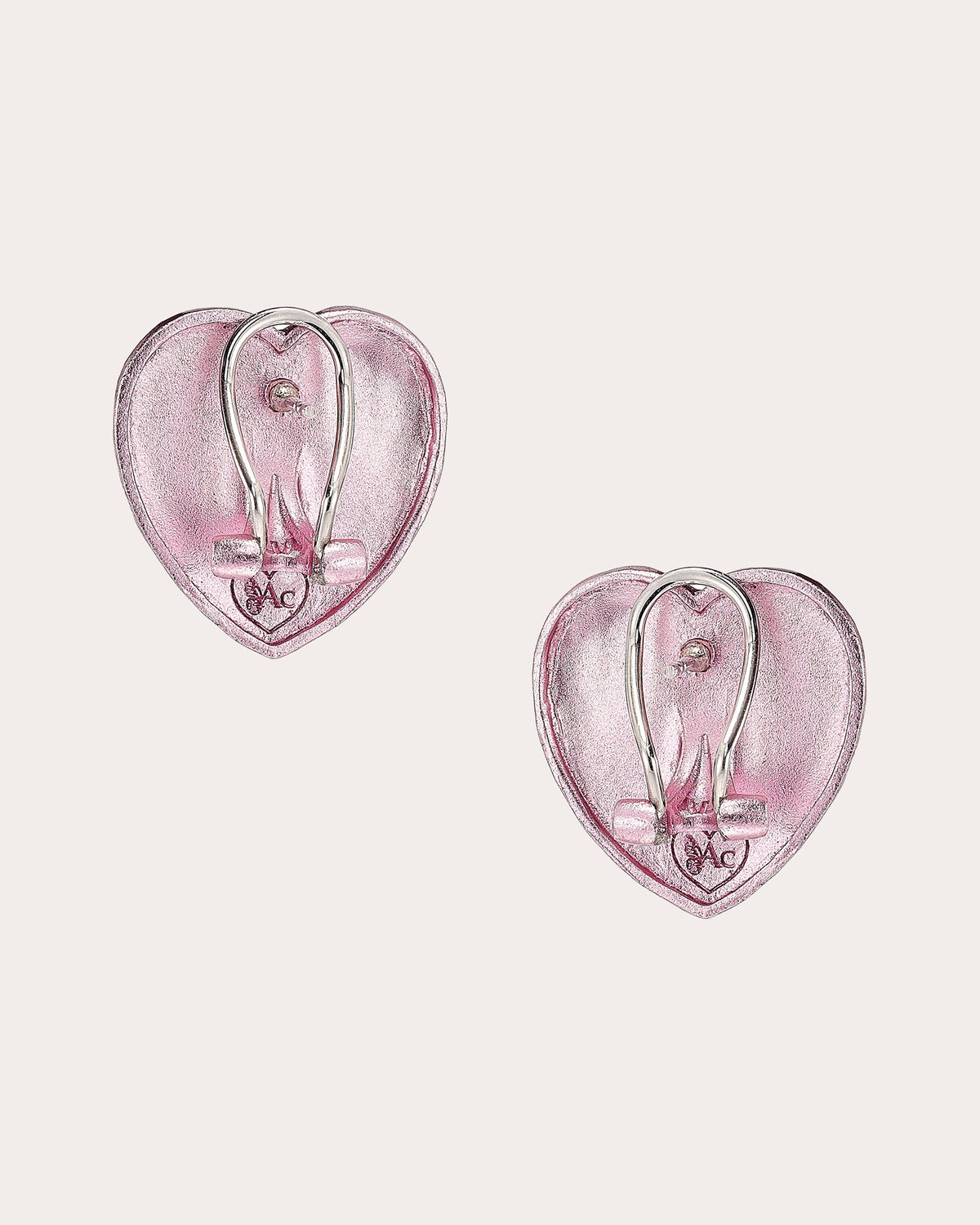 Rose Quartz Petite Heart Stud Earrings