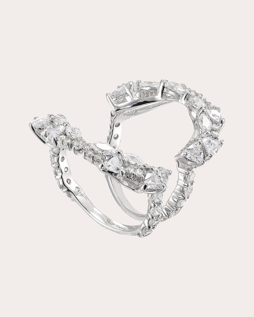 Diamond & Sky Opal Ocean Ring Trio