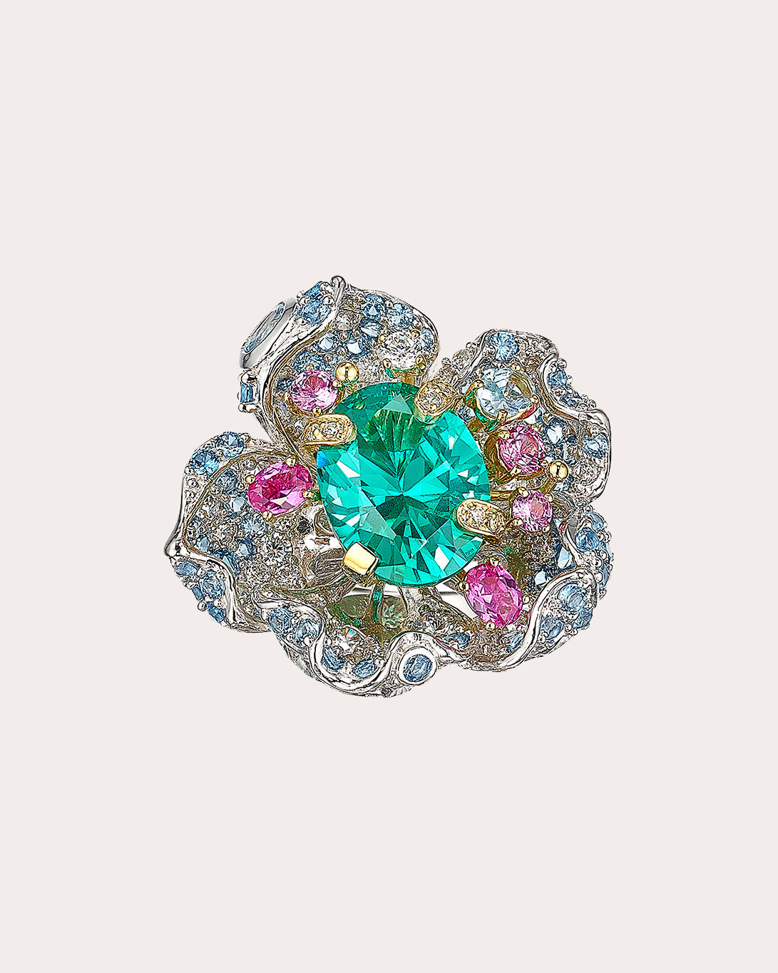 Paraiba Bloom Ring