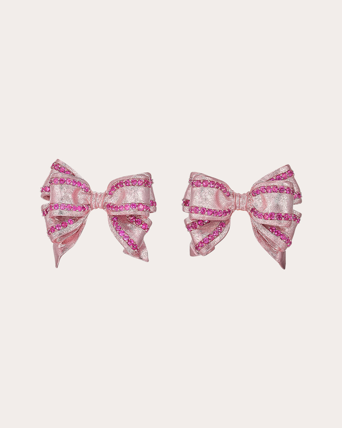 Rose Mini Bow Tie Stud Earrings