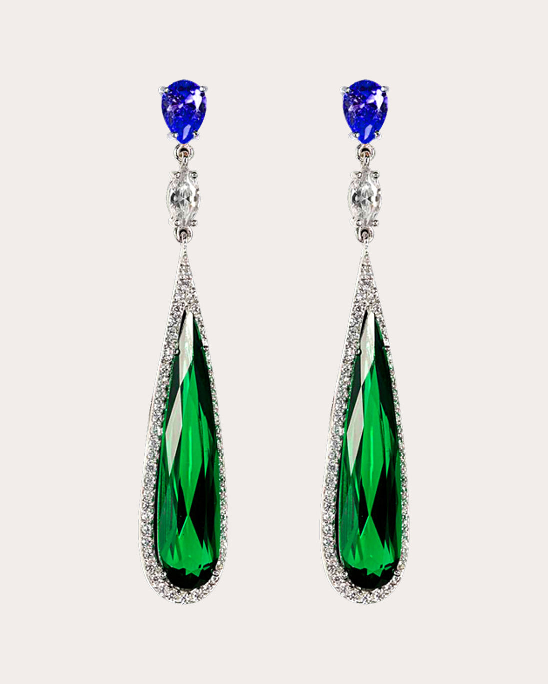 Shard Emerald Earrings
