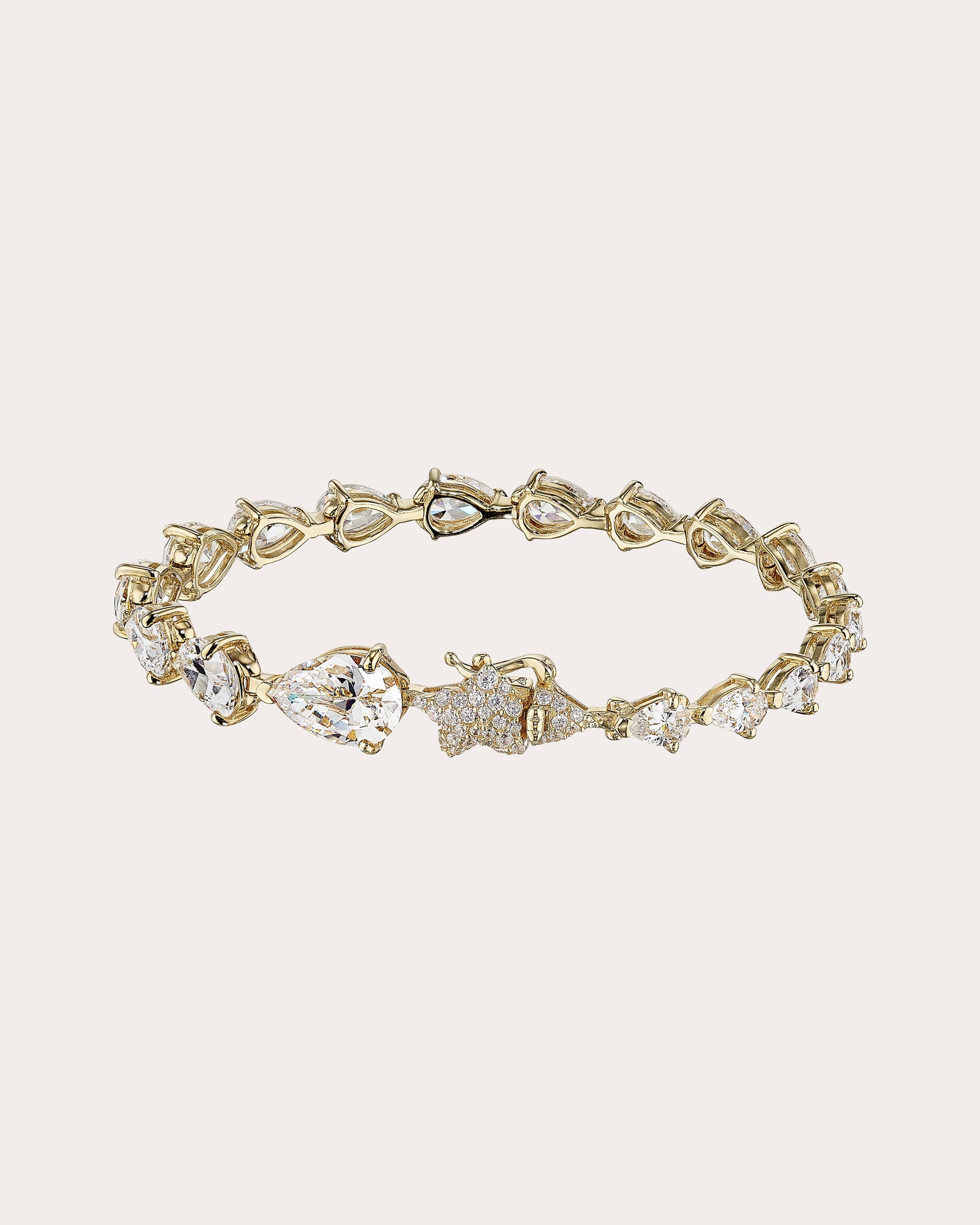 Diamond Nova Pear-Cut Bracelet