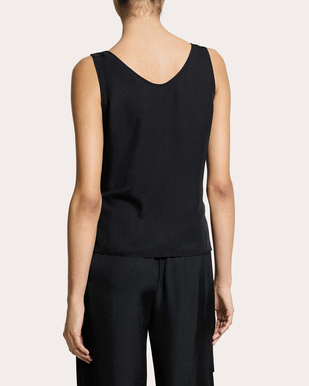 Washed Twill Drawstring Tank Top