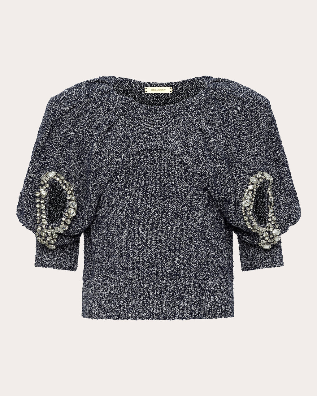Ara Embellished Puff-Sleeve Sweater