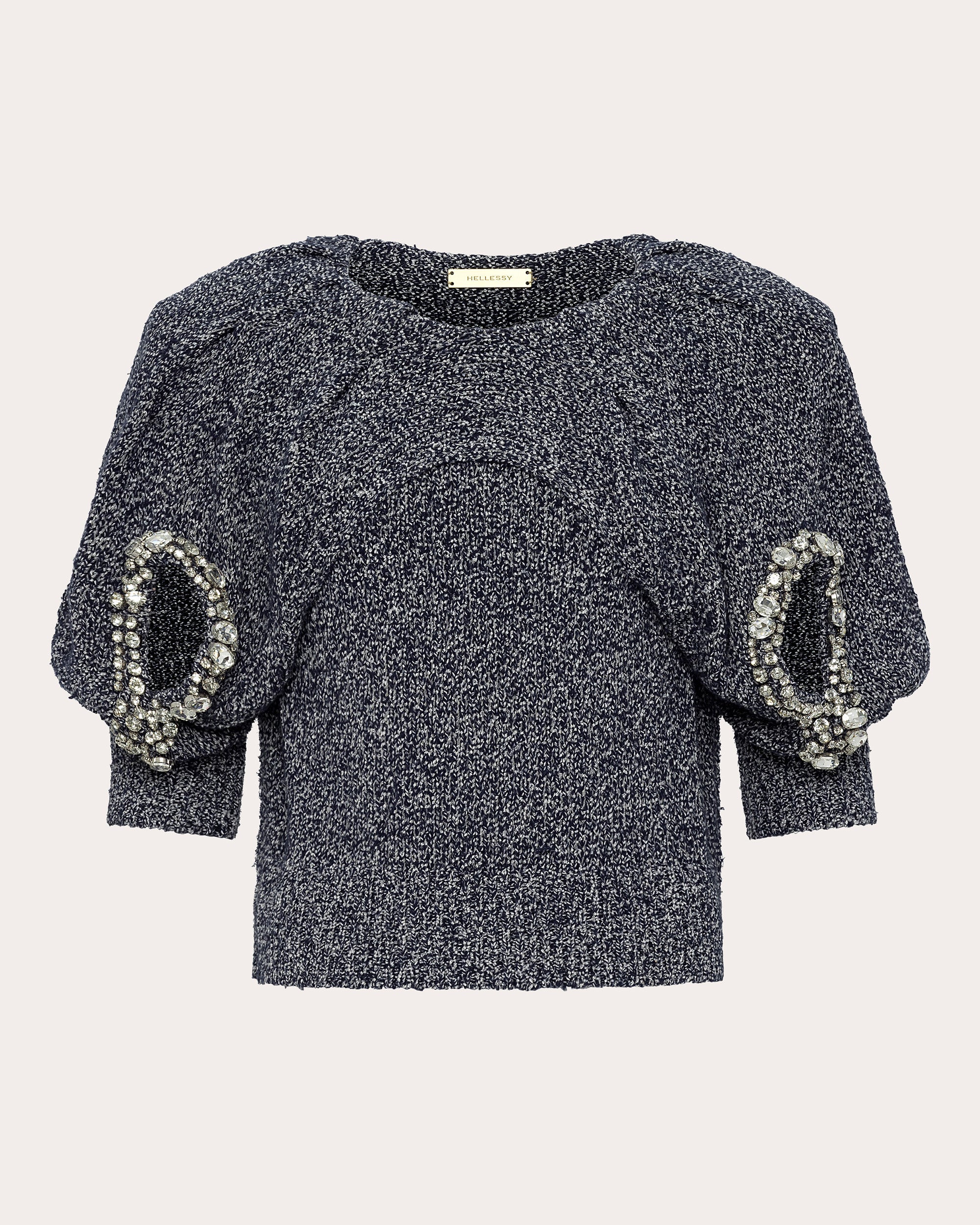 Ara Embellished Puff-Sleeve Sweater