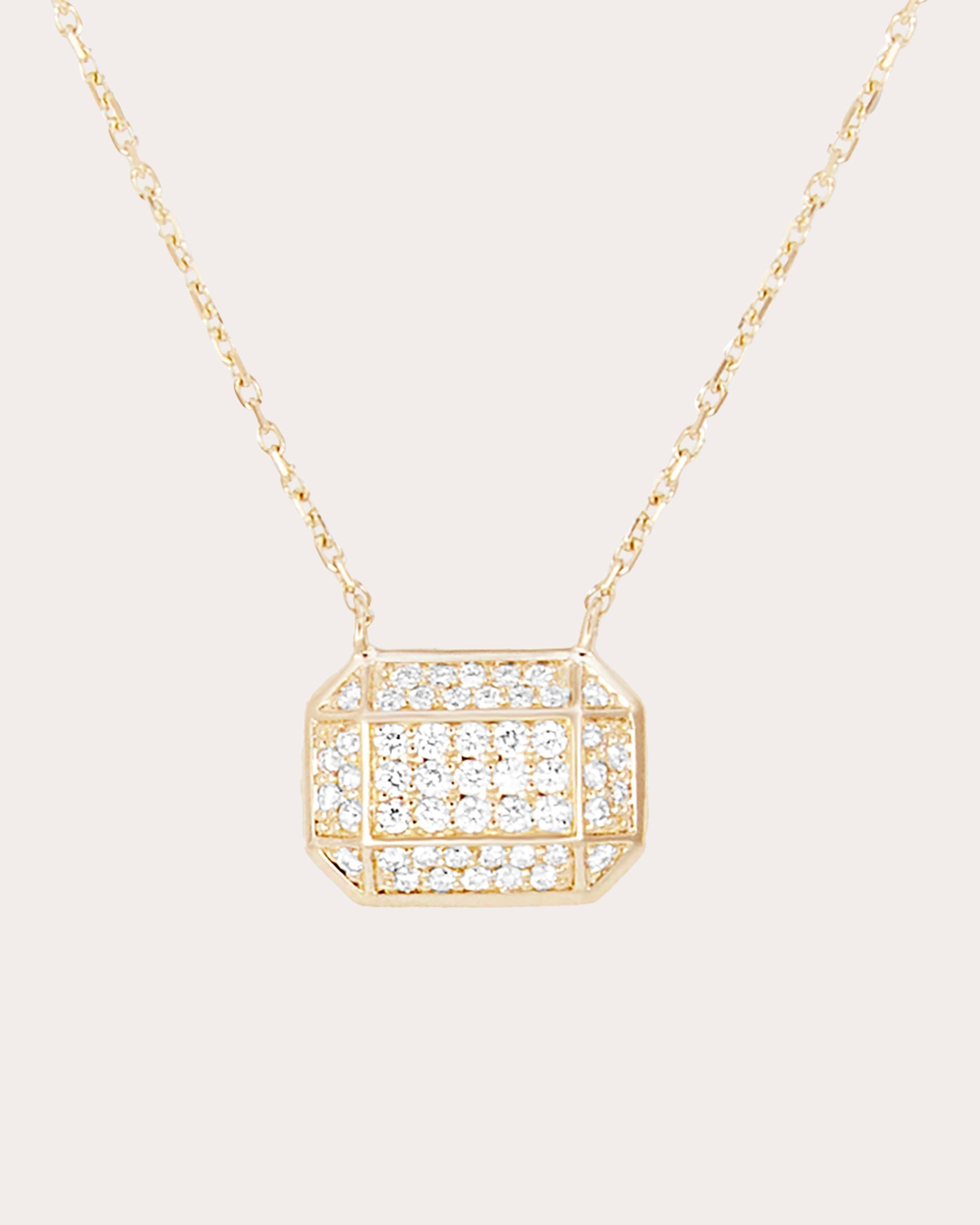 Diamond & 14k Gold Spark Pendant Necklace