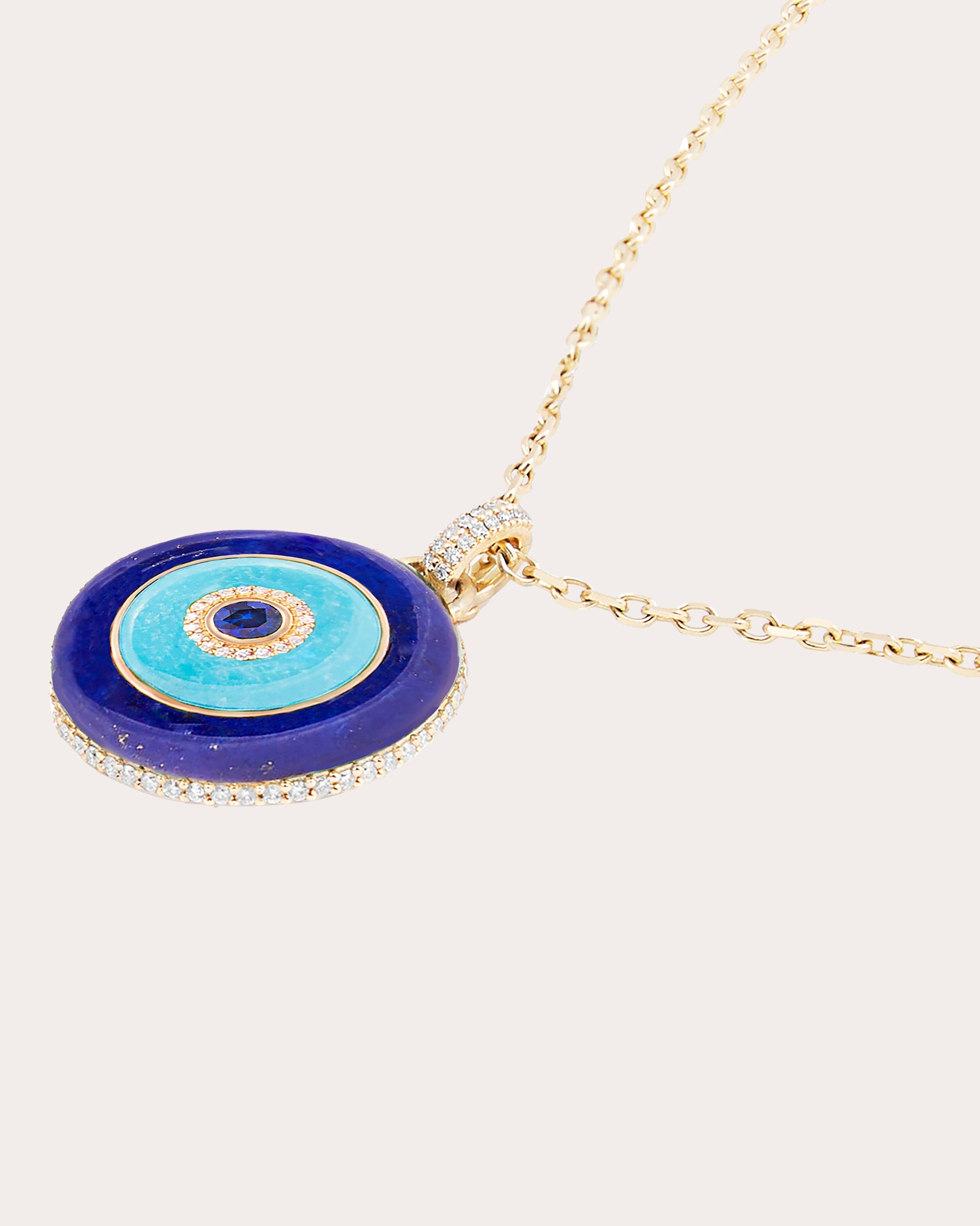 Turquoise & Lapis Lazuli Evolve Large Pendant Necklace