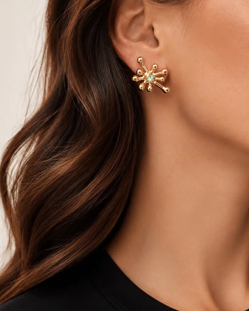 Emerald Aureliana Mini Stud Earrings