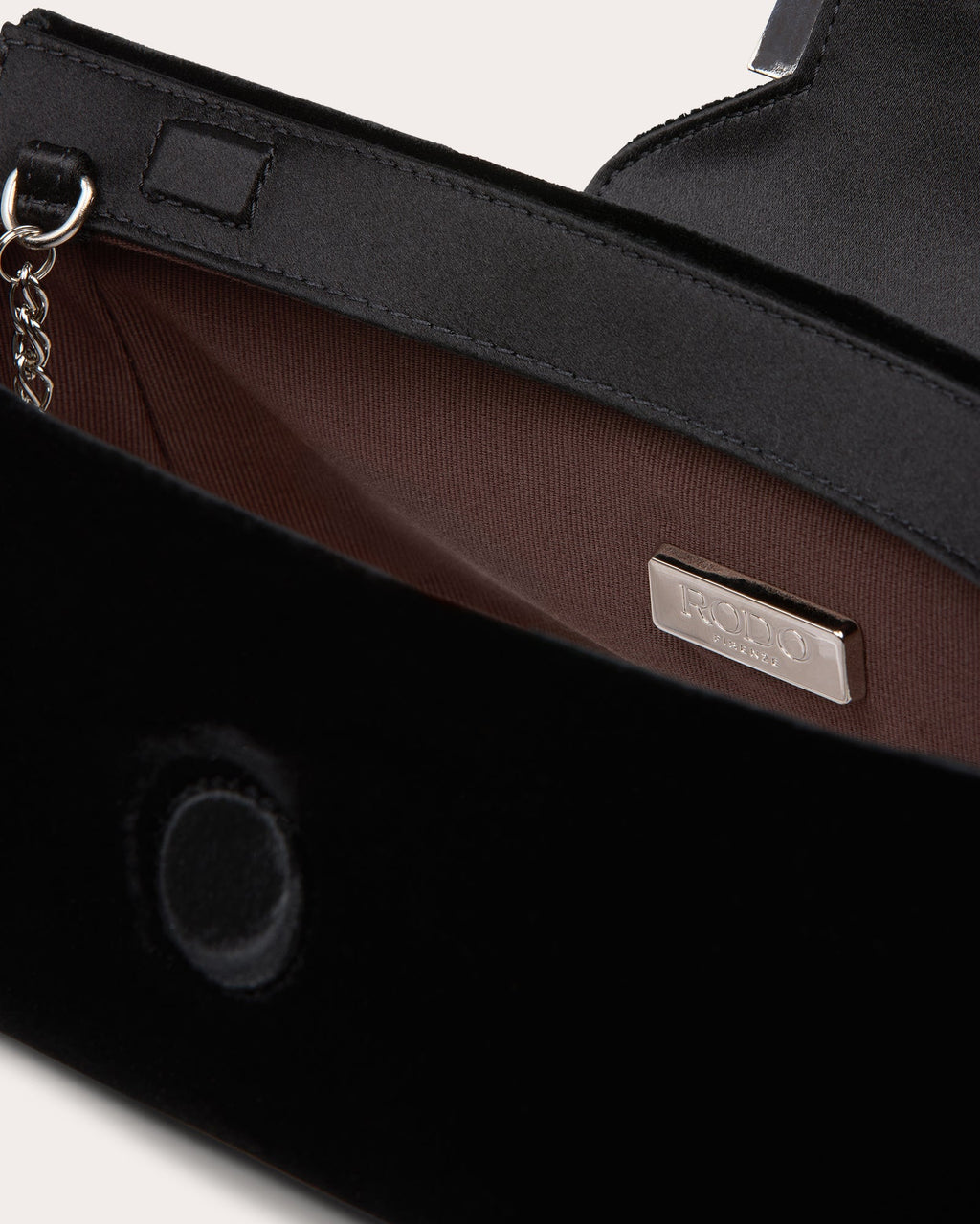 Anthea Crystal-Embellished Velvet Clutch