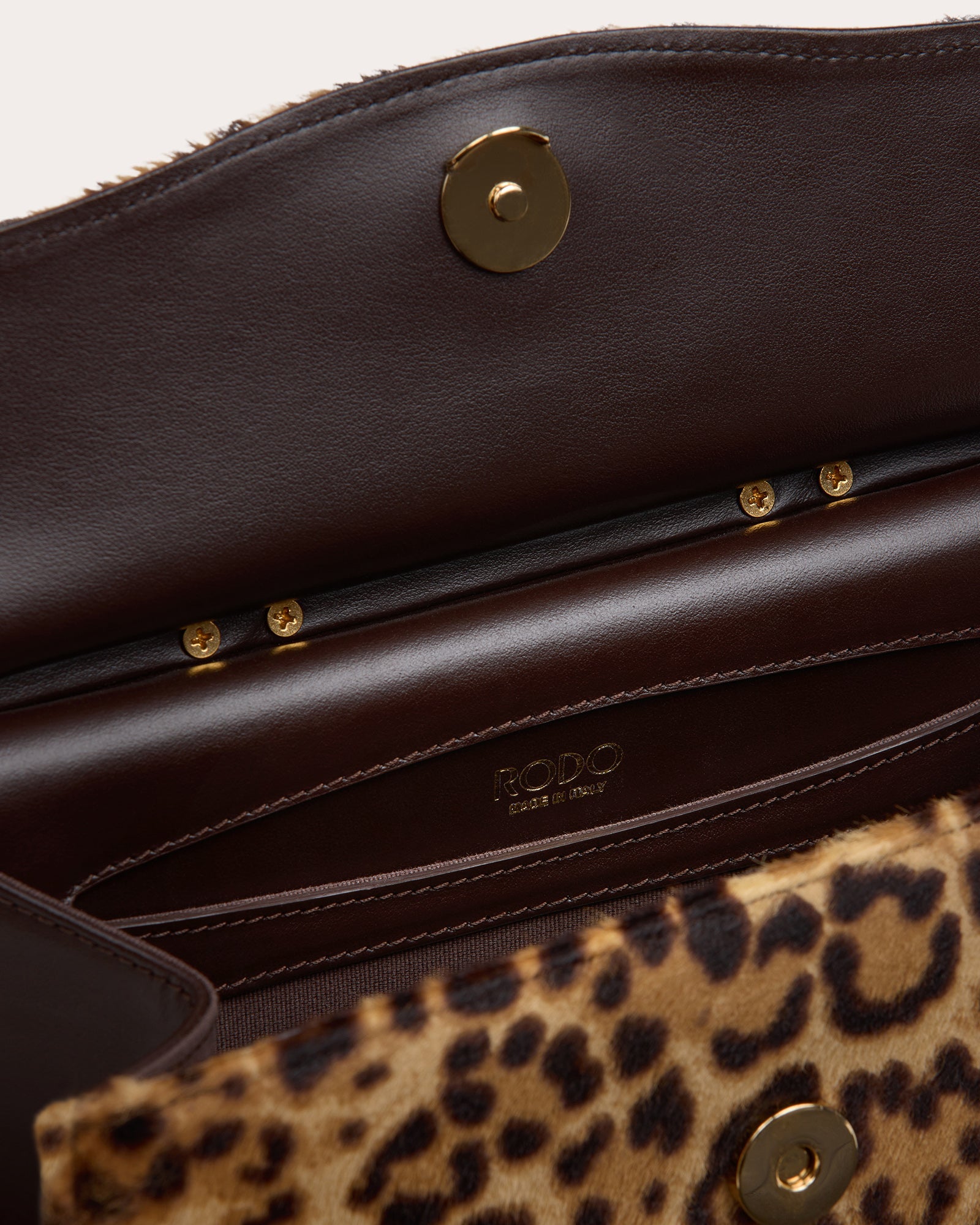 Small Paris Leopard Calf Hair Handbag
