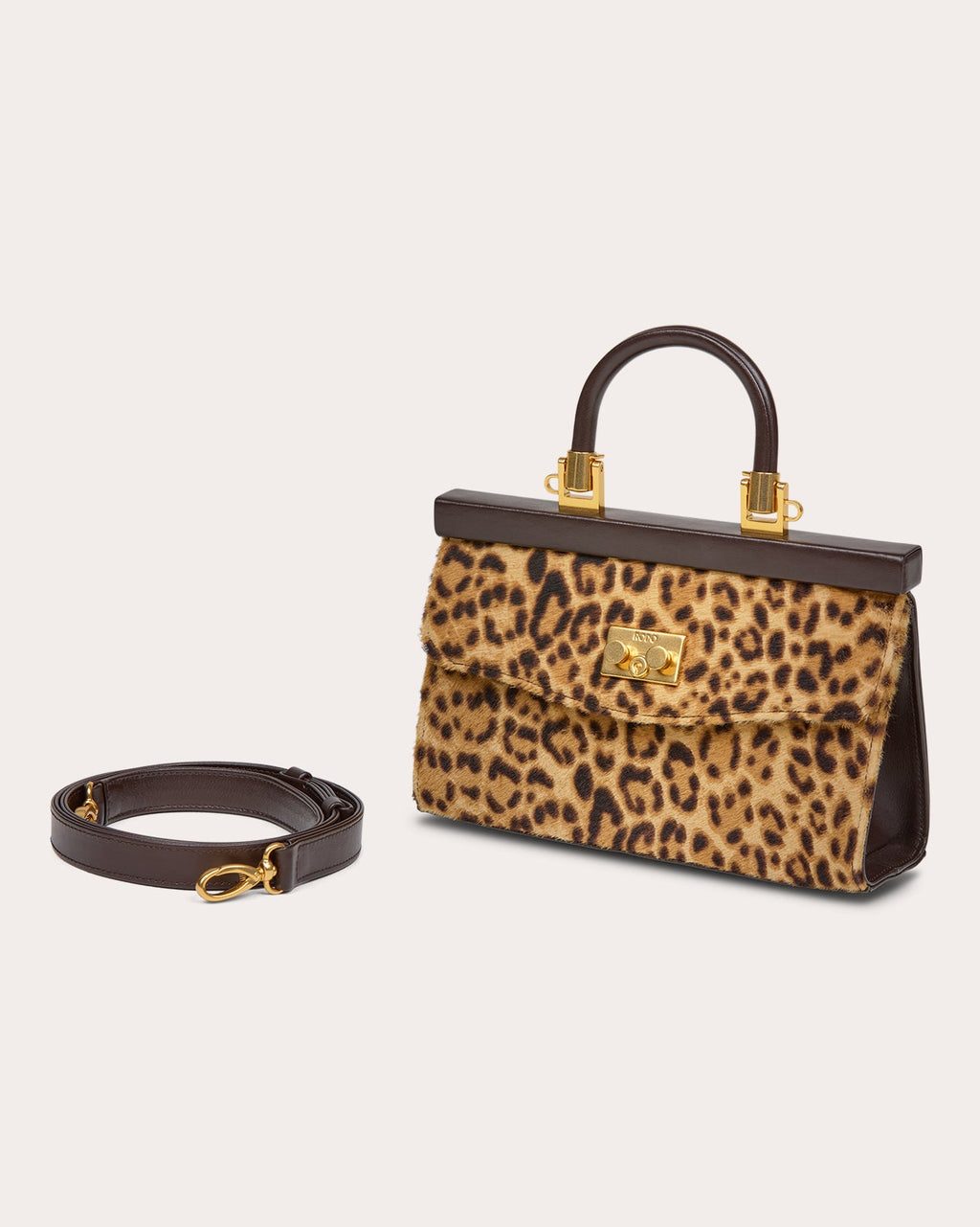 Small Paris Leopard Calf Hair Handbag