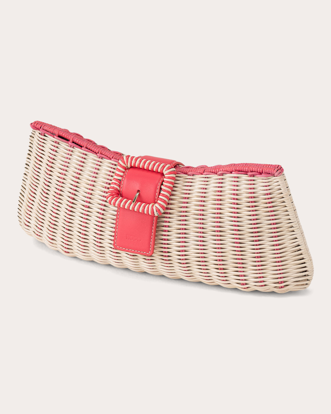 Nathalie Woven Wicker Clutch