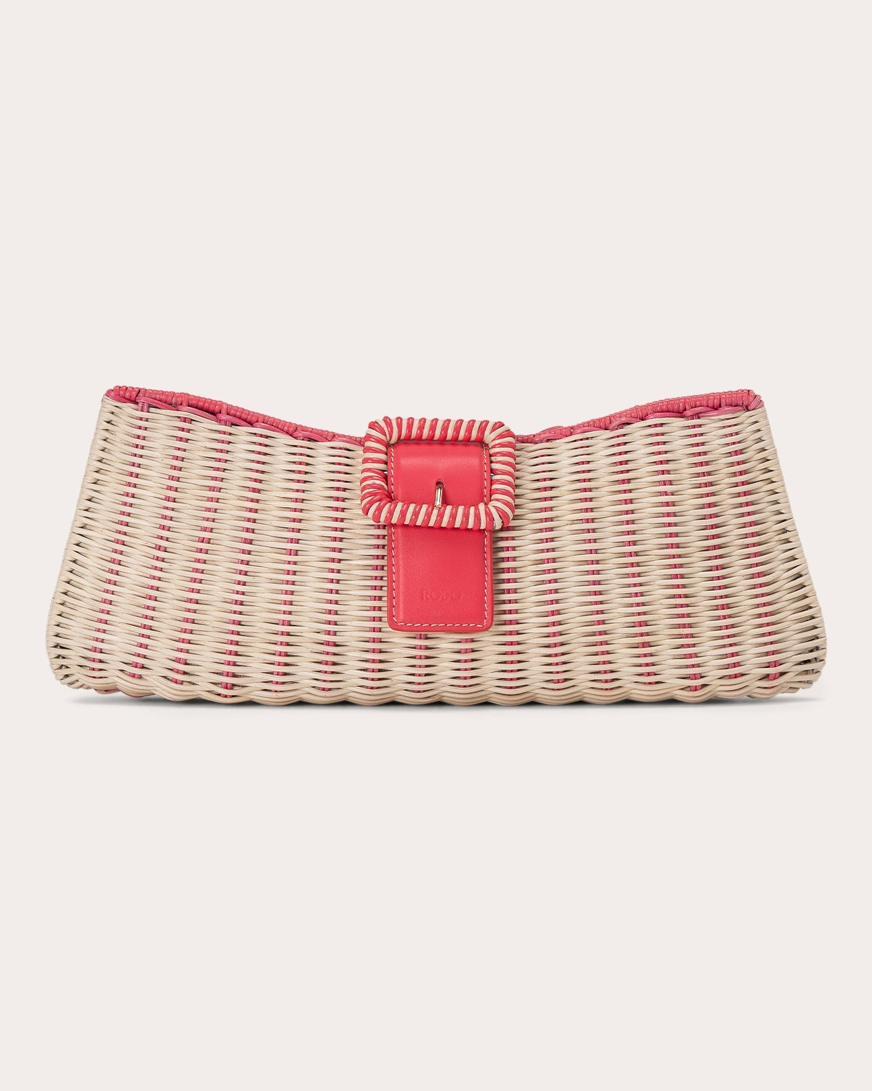 Nathalie Woven Wicker Clutch
