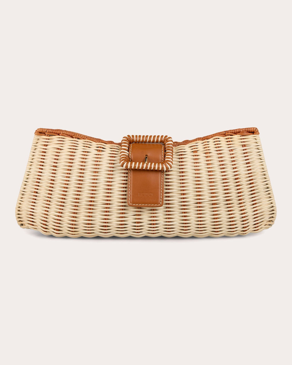 Nathalie Woven Wicker Clutch