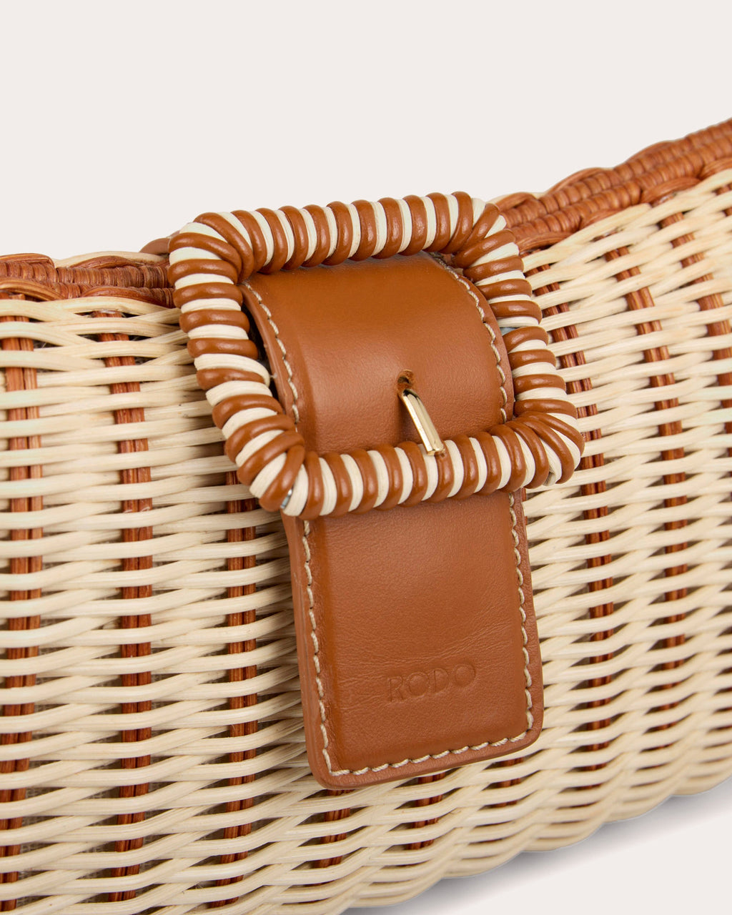 Nathalie Woven Wicker Clutch