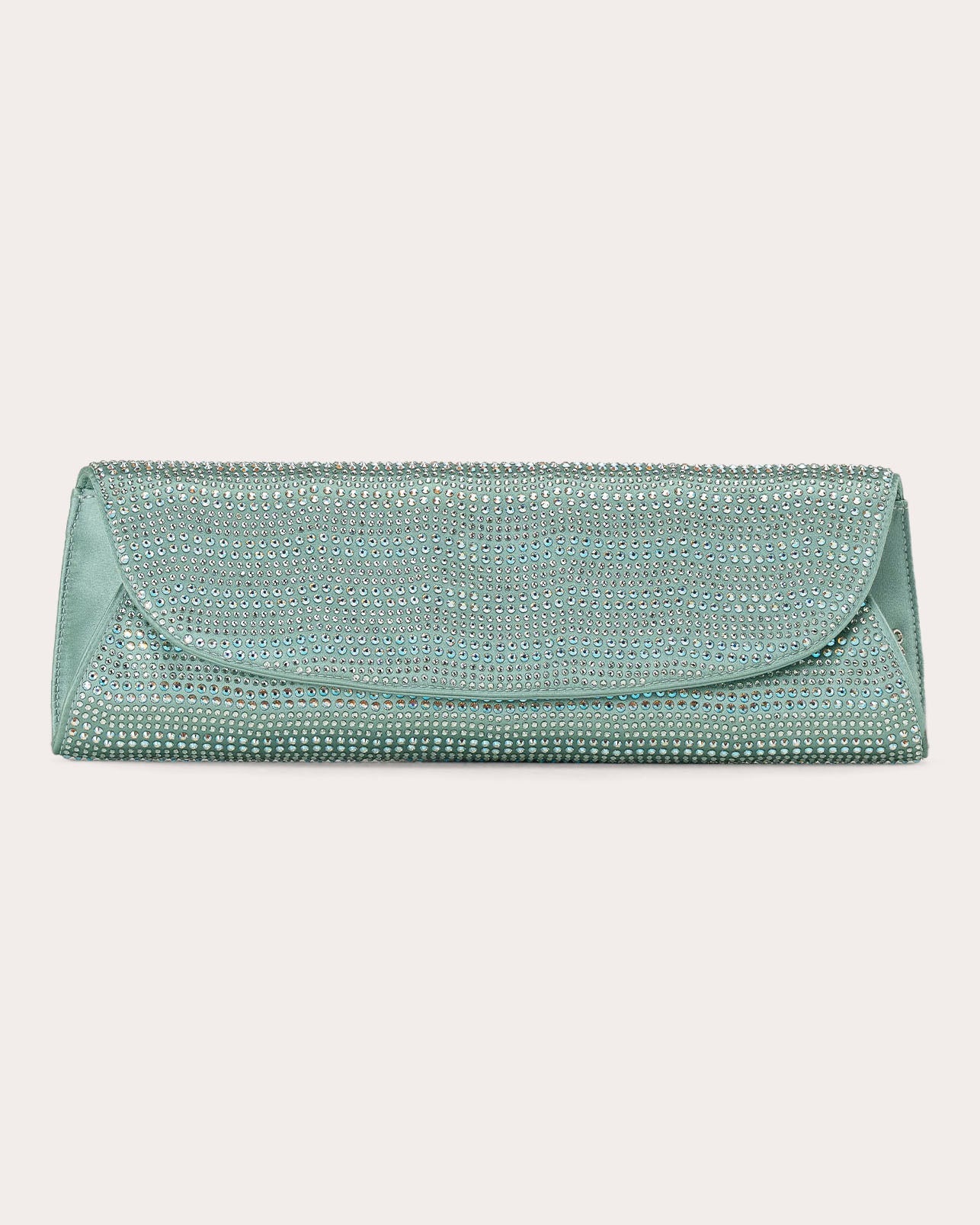 Nora Embellished Satin Folded Clutch