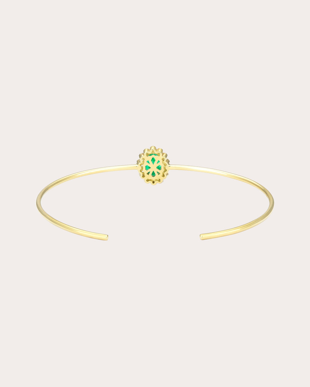 Emerald & 18k Gold Mini Rajasthan Bangle