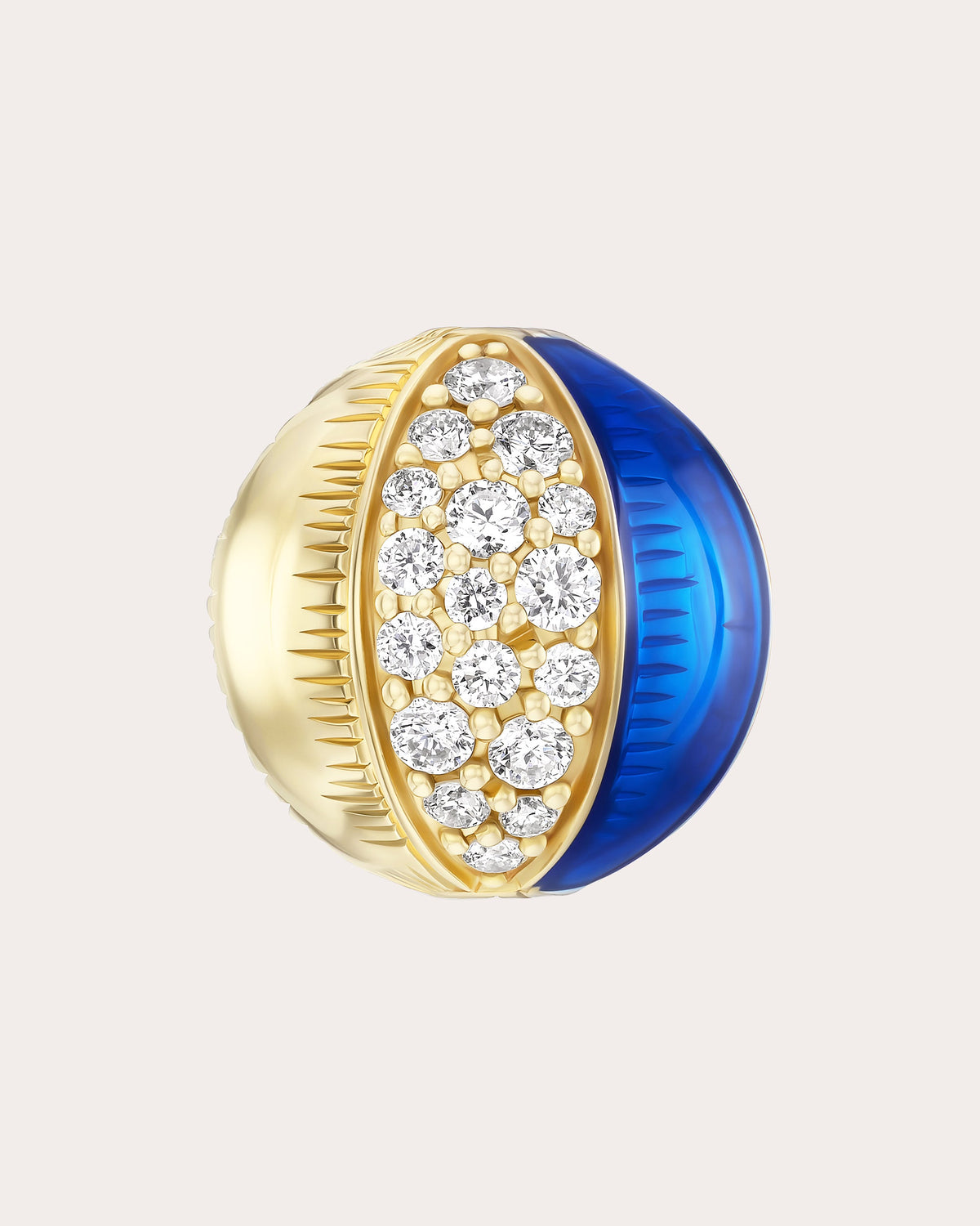 Diamond Beach Ball Stud Earring