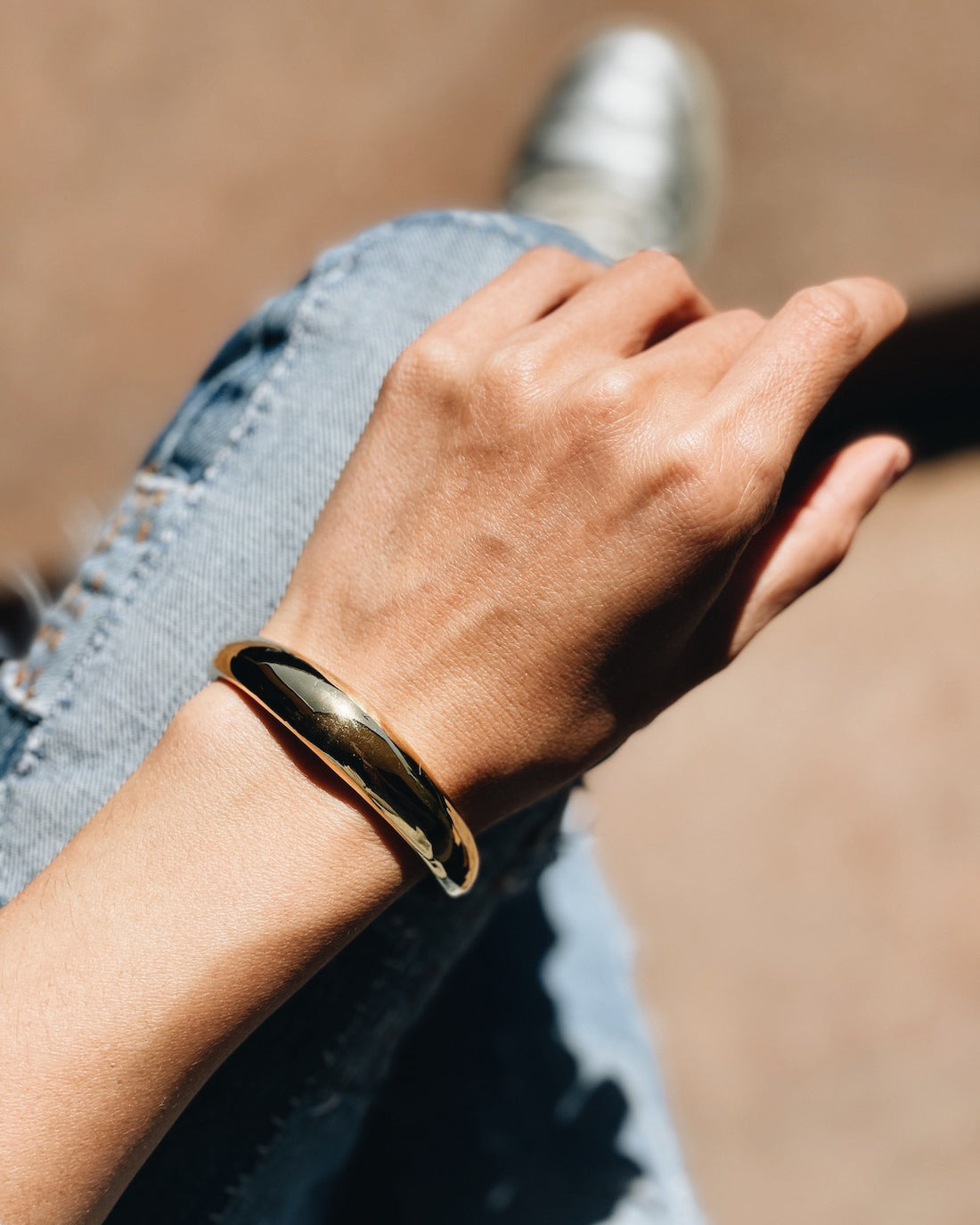 Flat Beam Cuff Bracelet