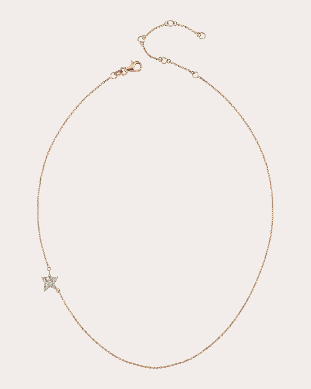 Diamond Sirius Star Mini Charm Necklace