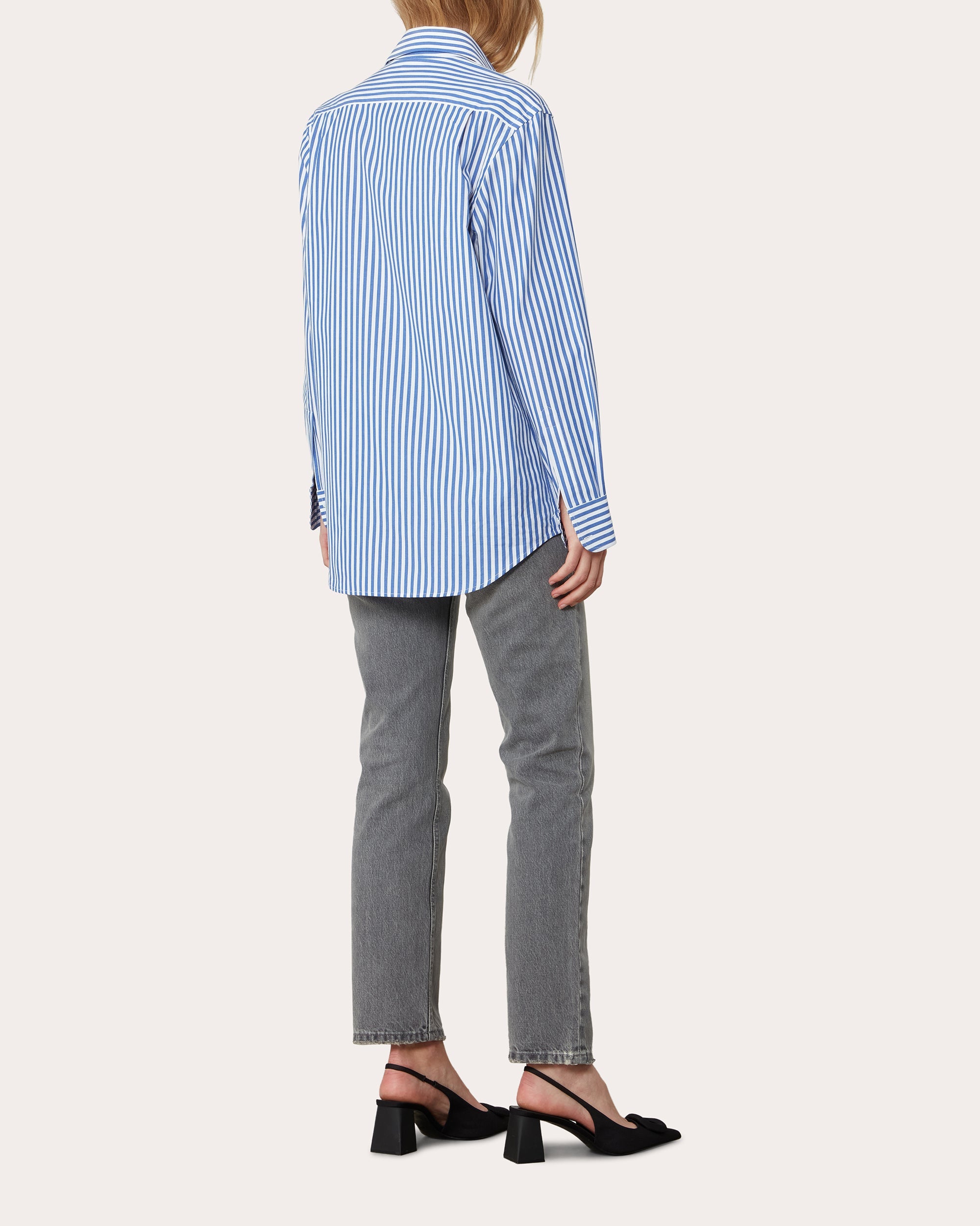 The Boyfriend Stripe Organic Poplin Shirt