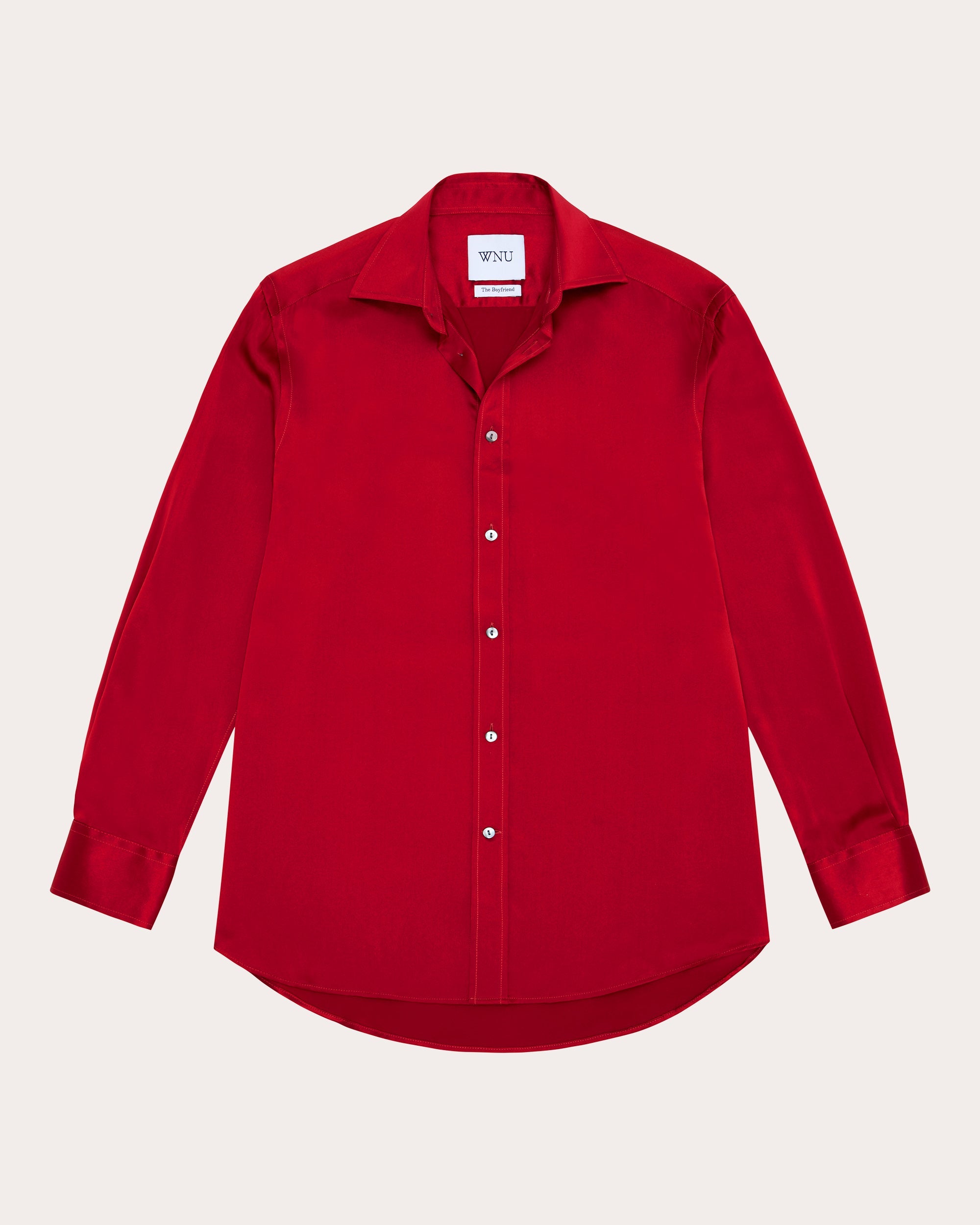 The Boyfriend Silk Satin Shirt