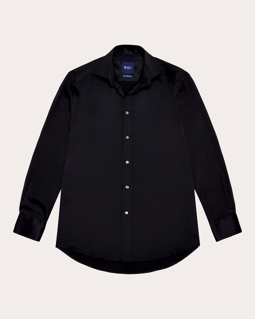 The Boyfriend Silk Satin Shirt