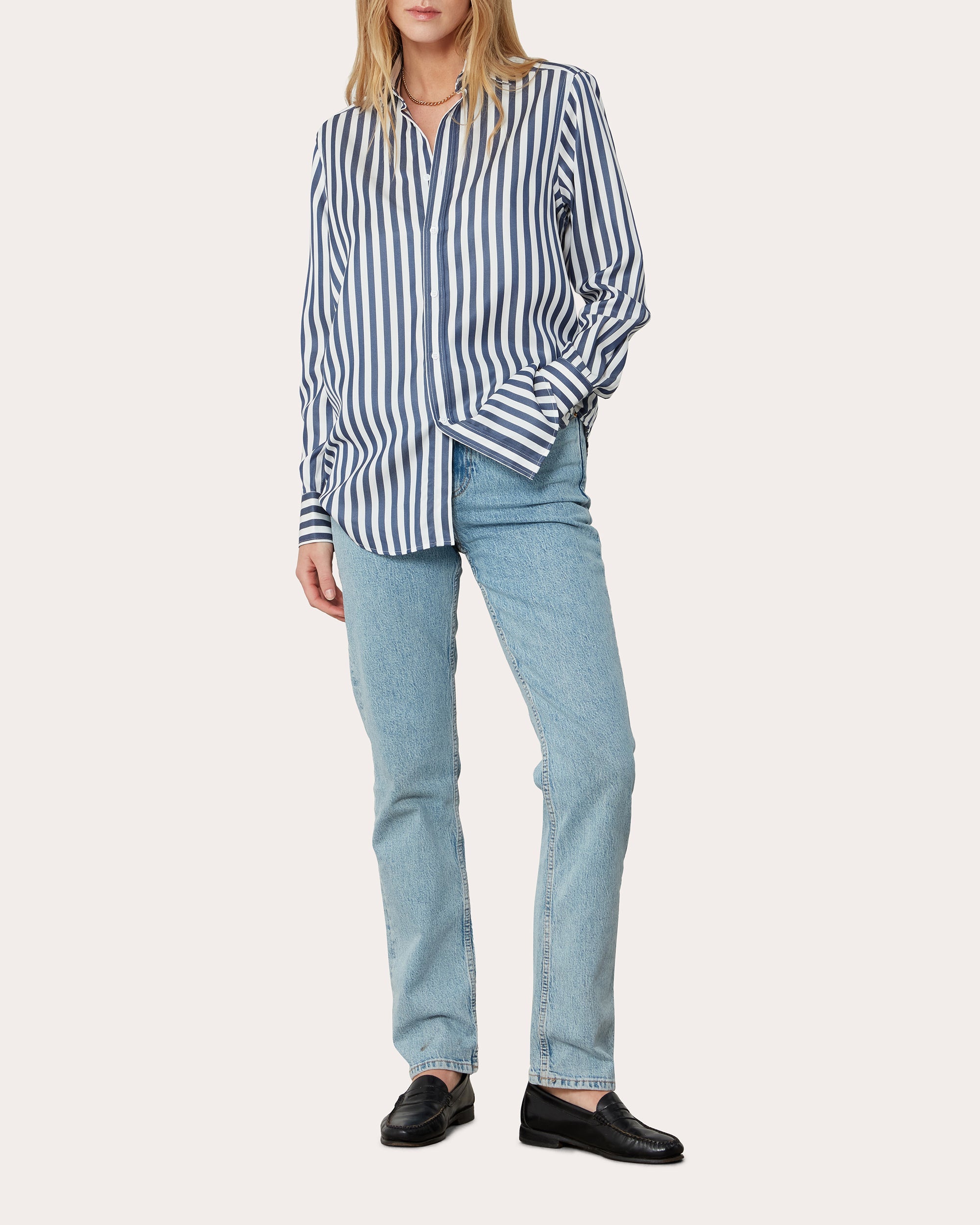 The Boyfriend Stripe Tencel™ Shirt