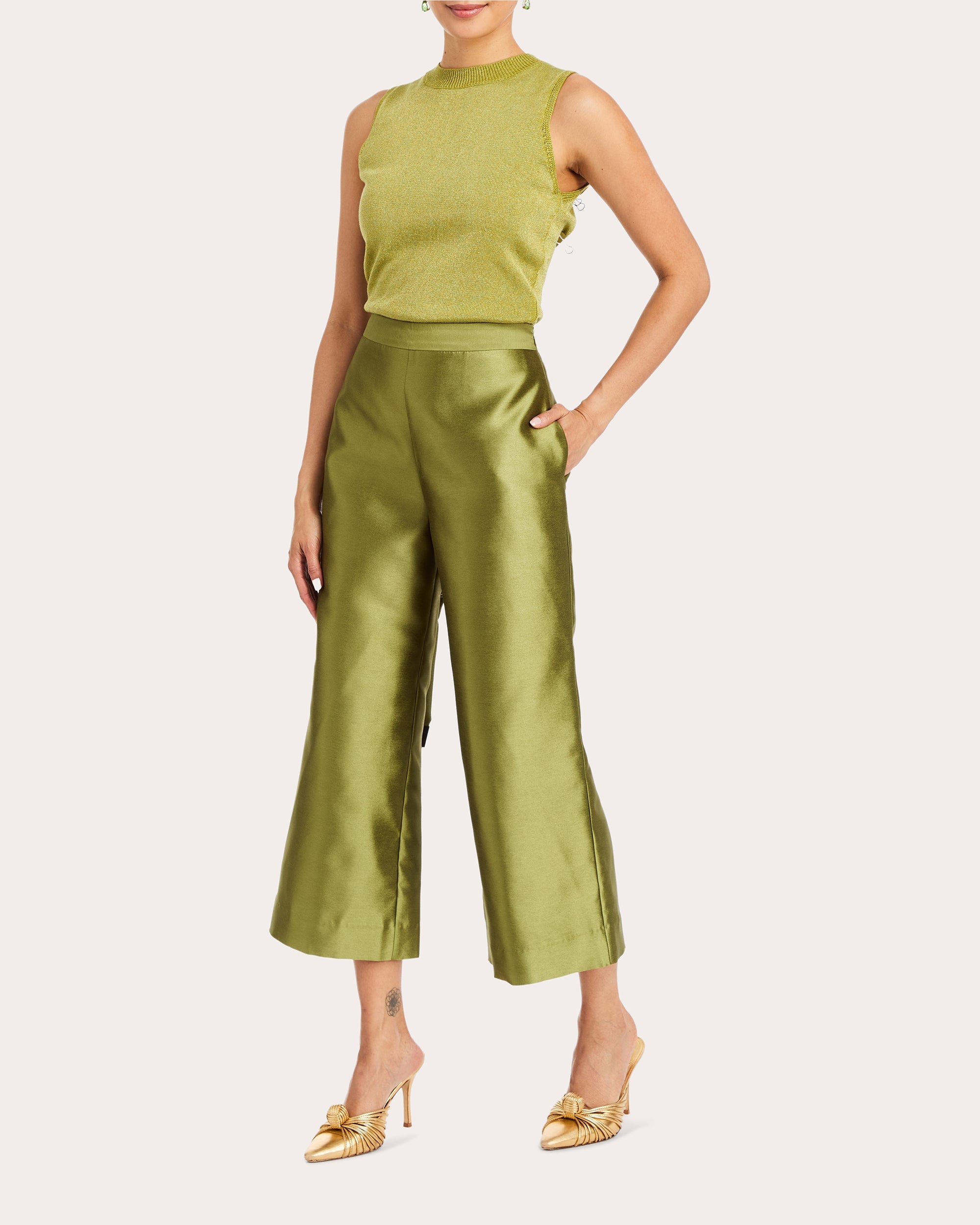 Soho Metallic Knit Top