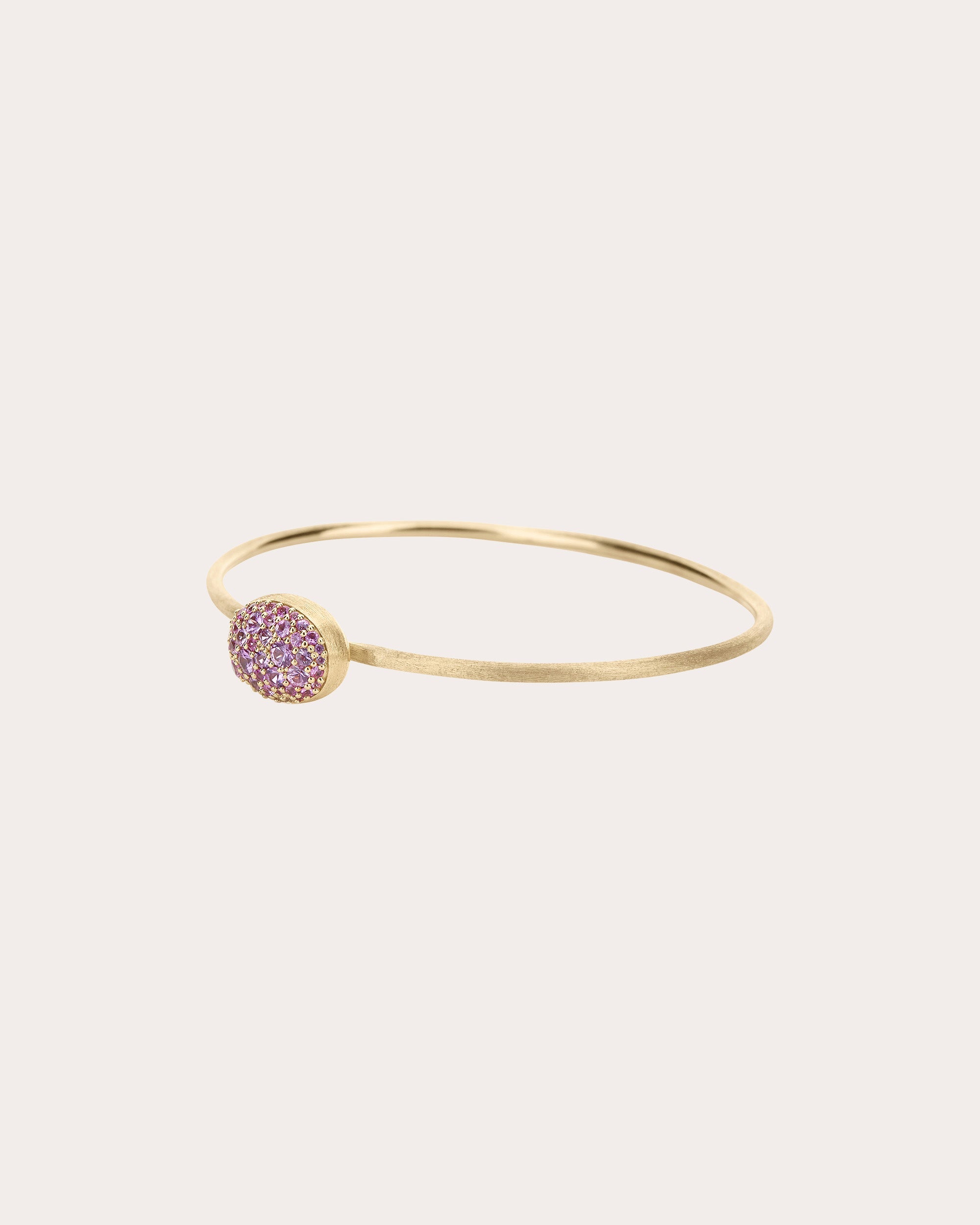 Pink Sapphire Pavé Medium Rosolio Boules Bangle