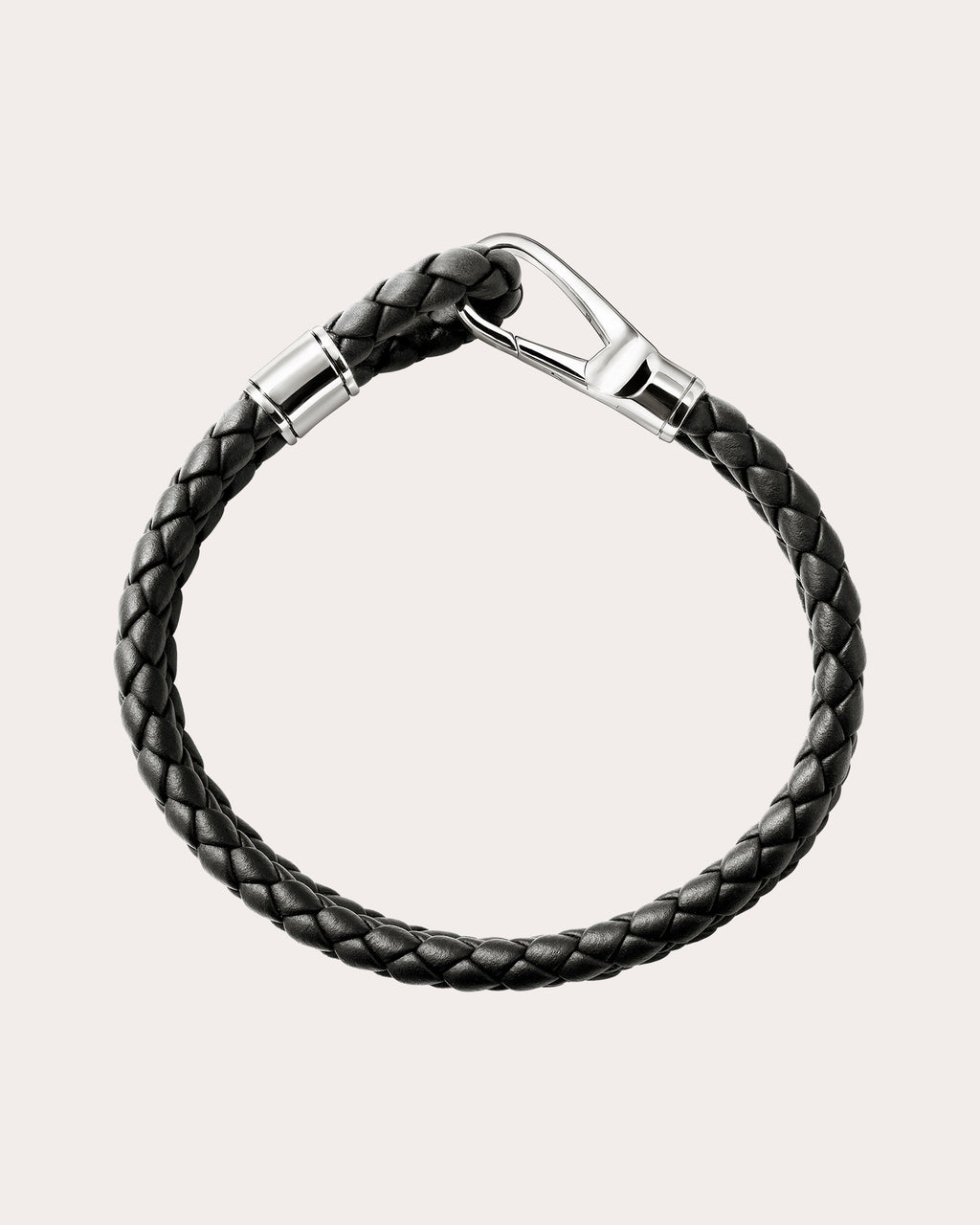 Leather Double Hook Clasp Bracelet