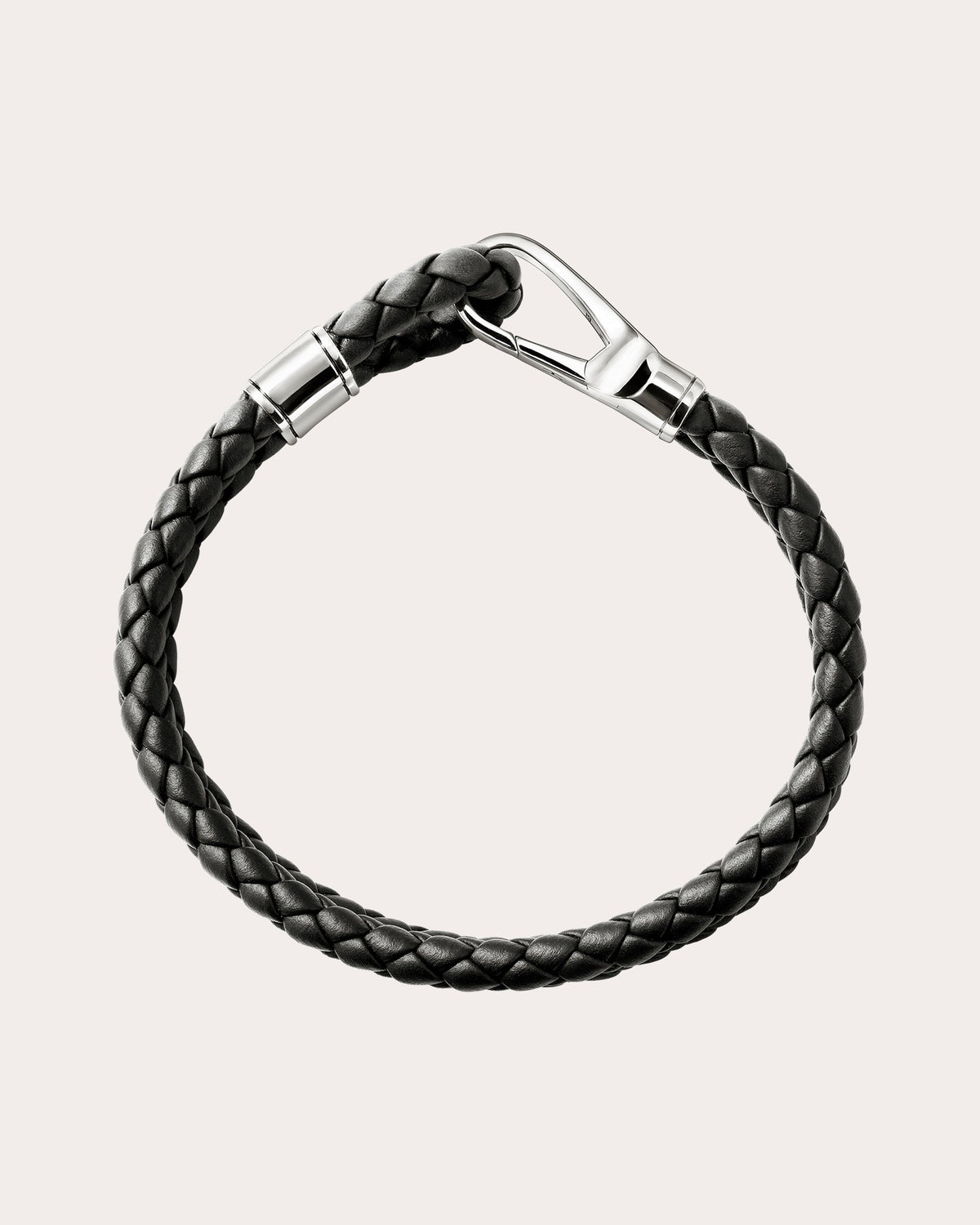 Leather Double Hook Clasp Bracelet