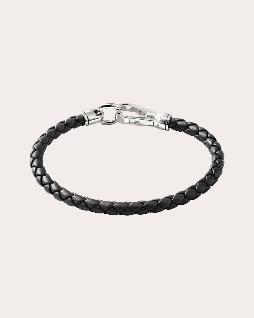 Leather Slim Hook Clasp Bracelet