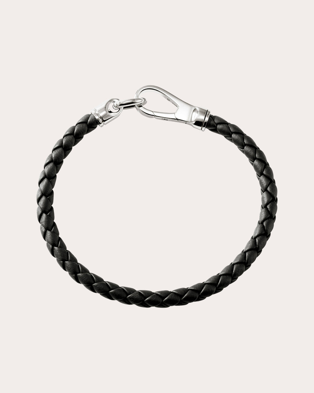 Leather Slim Hook Clasp Bracelet