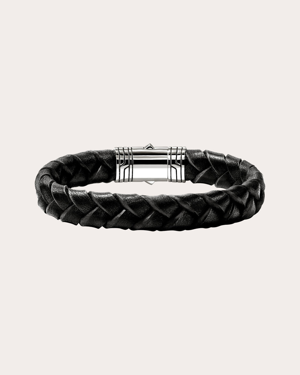 Black Braided Leather Bracelet